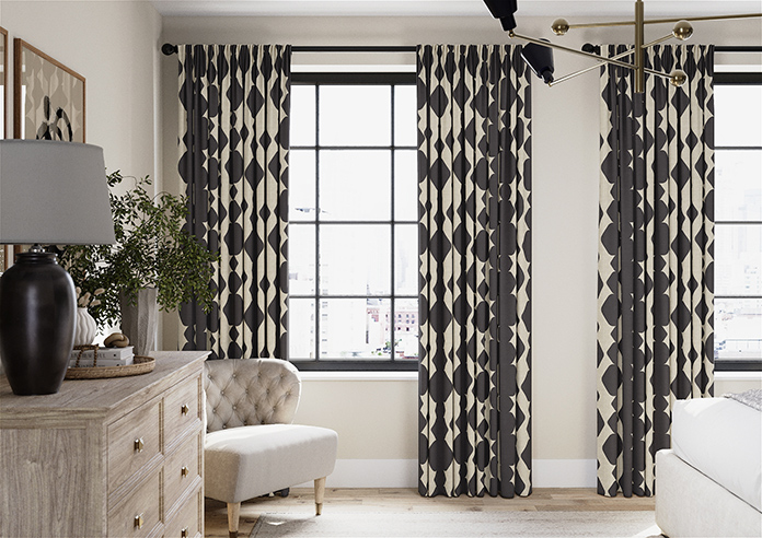 Construct, Warm Black - Made to Measure Curtains - Image 3
